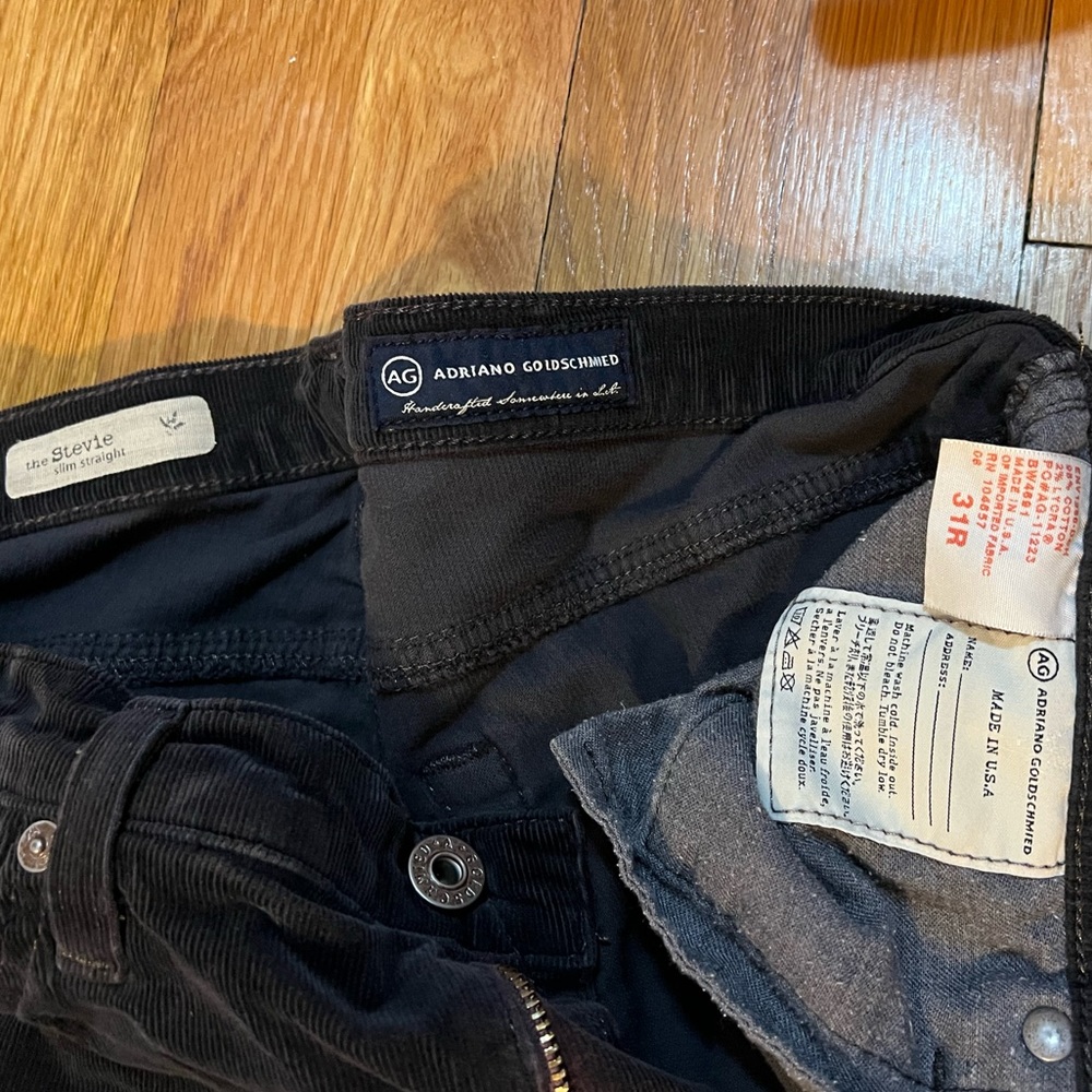 AG ADRIANO GOLDSCHMIED CORDUROY PANTS